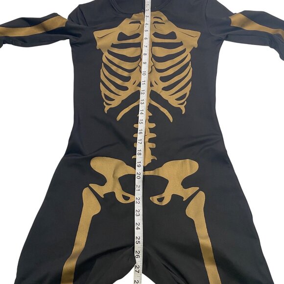 Tipsy Elves Womens Skeleton Print Costume Bodysuit S Halloween fun party event - Picture 7 of 9